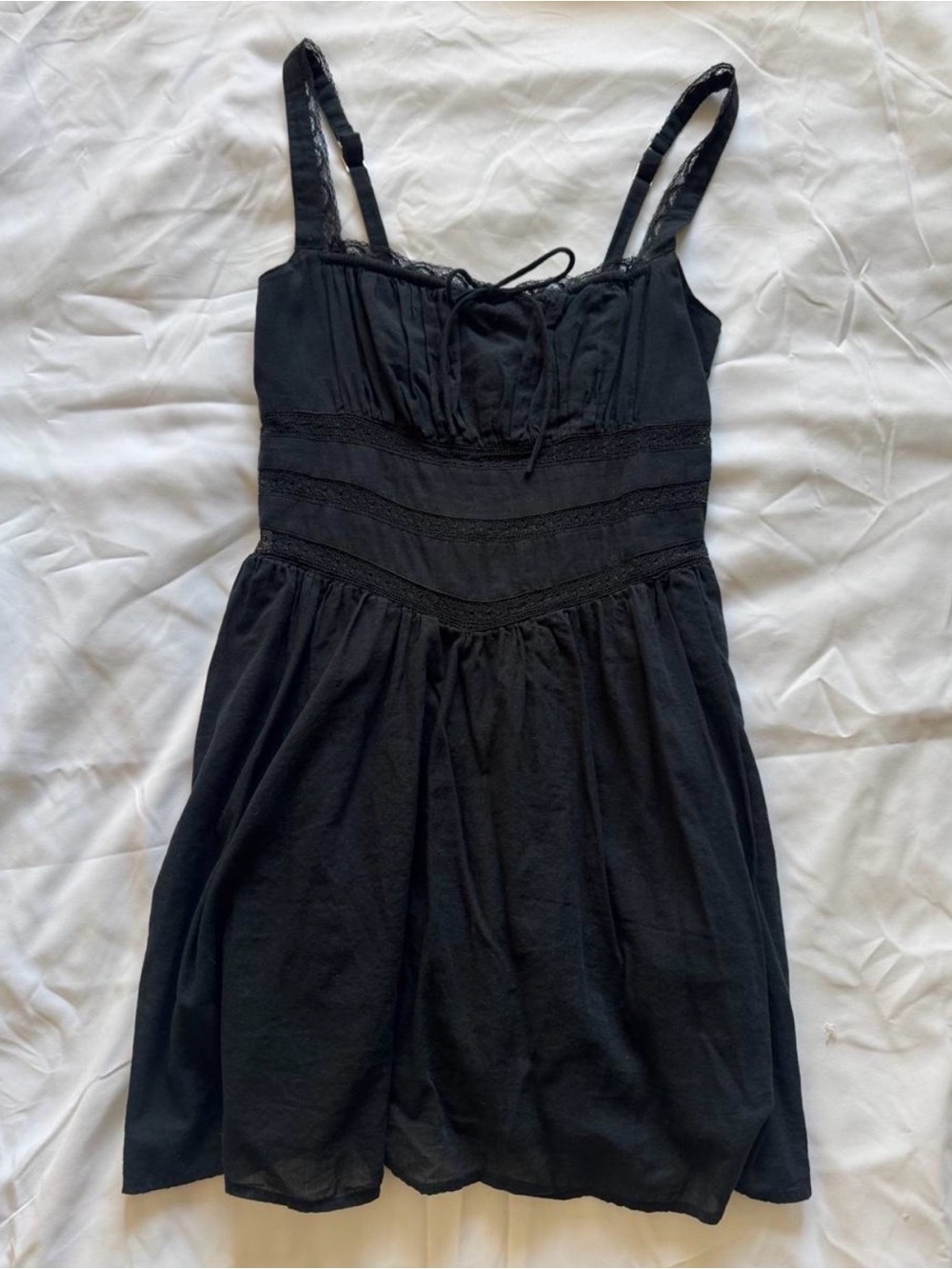 Abercrombie Black Spaghetti-Strap Sundress